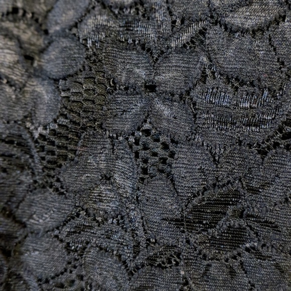 Black Lace Mini Skirt - Picture 3 of 5